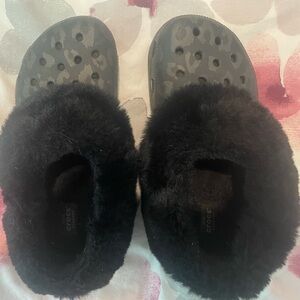 Unisex Camo Fur Lined Crocs